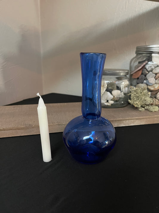 Calabash, Cobalt Blue Glass Vessel